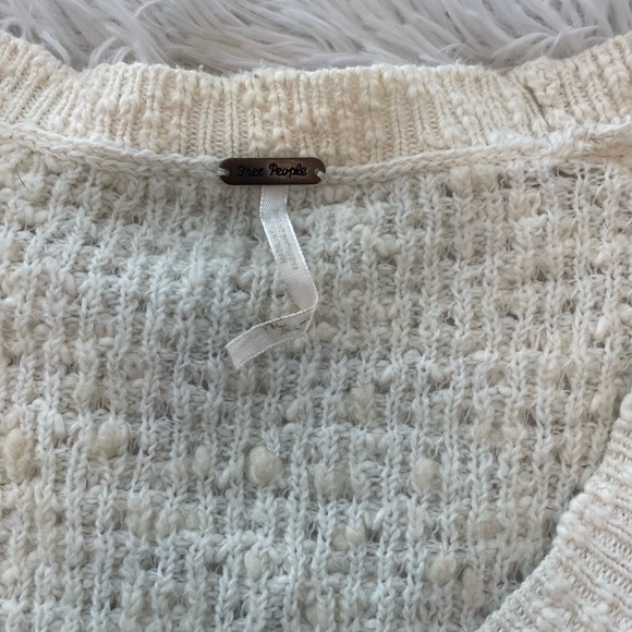 Free People Knit Ivory Sweater - Picture 3 of 7